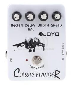 Joyo Pedal de efecto Vintage Classic Flanger JF-07 blanco