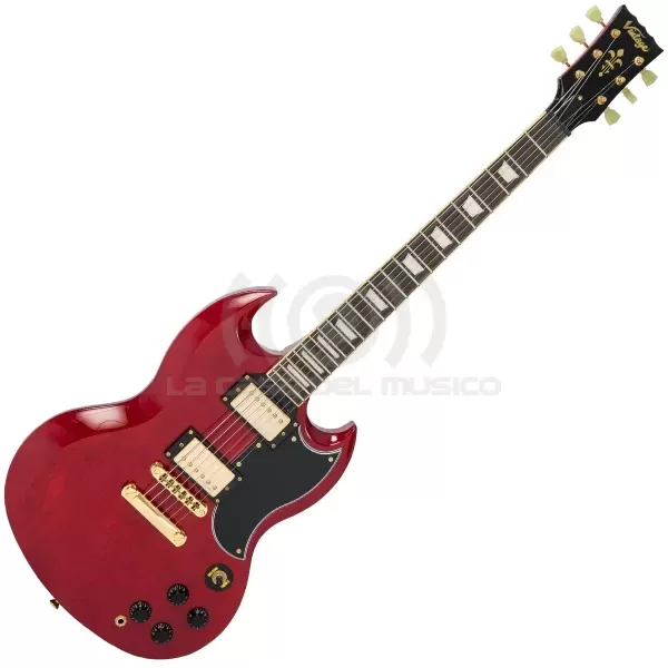 Vintage VS6CG SG Cherry Guitarra Electrica