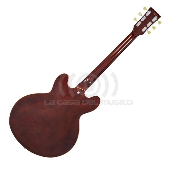 Vintage VSA500 Guitarra Eléctrica Semi Hollow 335 Natural Walnut