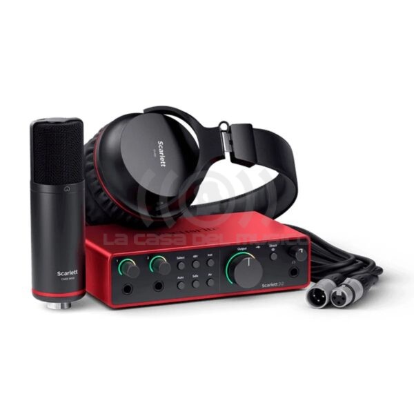 Focusrite Pack de audio Studio Scarlett 2i2 4th gen