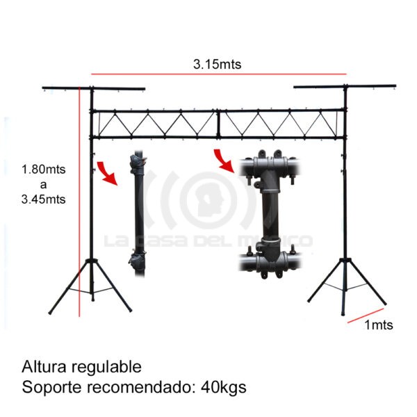 CARVERPRO CVP-220Y ATRIL DE ILUMINACION DOBLE