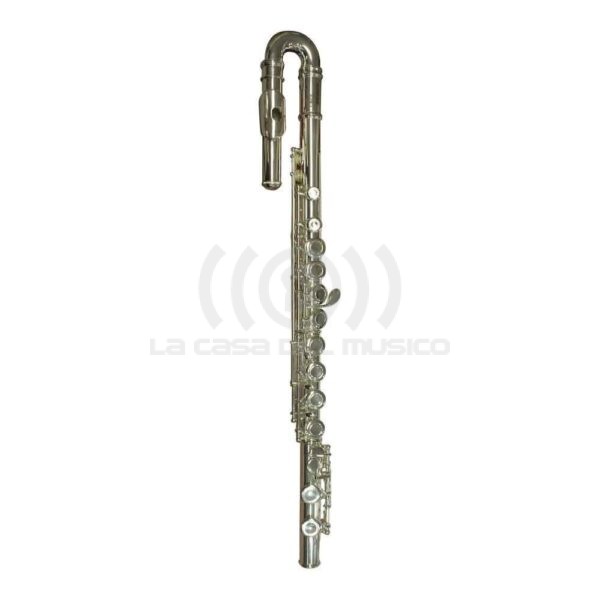 Etinger Flauta FLT-61E Traversa Curva Silver Plata c/Estuche