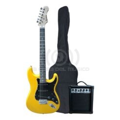 Cipriani Pollux-1 Pack Guitarra Electrica Amarillo / Negro