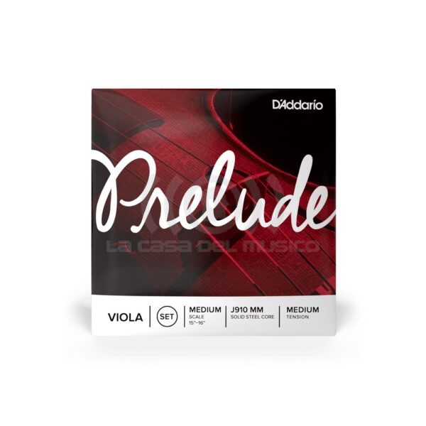 D’addario Encordado Viola J910mm Prelude Esc Media 15 -15,5