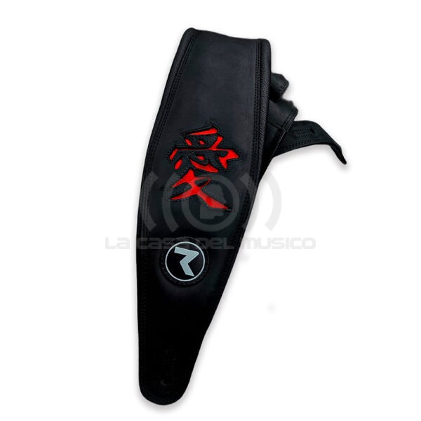 Raven Straps Kanji 4″ Black / Red