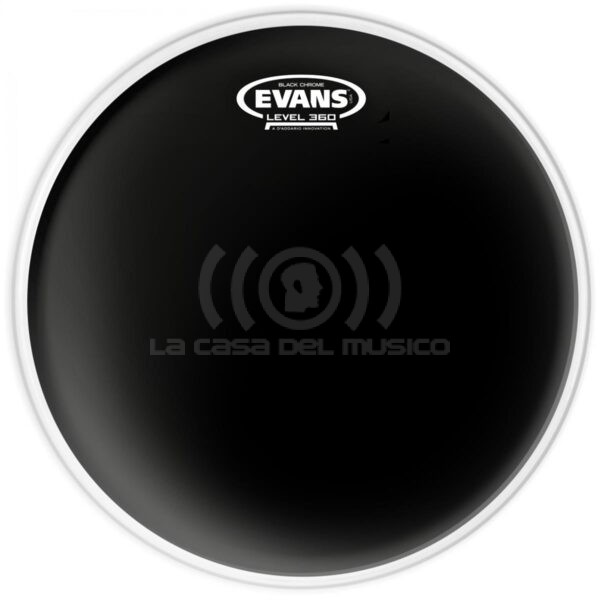 Evans TT13CHR Black Chrome Parche Tom Batter Head 13″