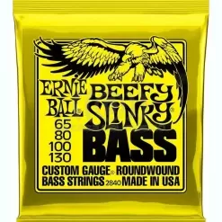 Cuerdas para bajo eléctrico Ernie Ball 65-130 Beefy Slinky P02840