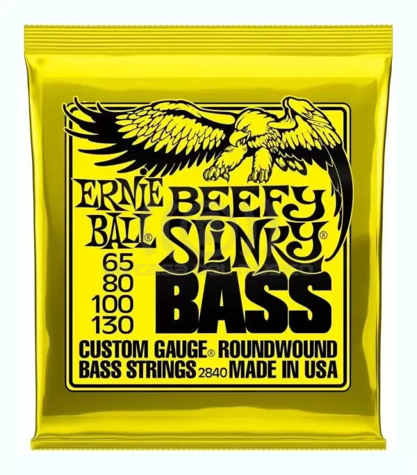 Cuerdas para bajo eléctrico Ernie Ball 65-130 Beefy Slinky P02840