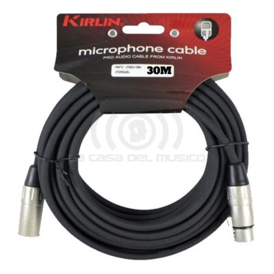 Kirlin MPC-280-30M/BK Cable XLR XLR 30m