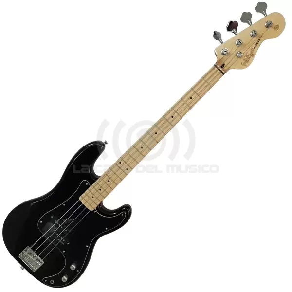 Vintage V40 Coaster Series Pack Bajo Eléctrico Gloss Black