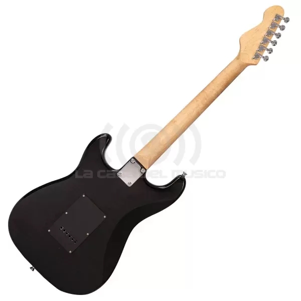 Vintage V60 Coaster Series Pack Guitarra Eléctrica Gloss Black