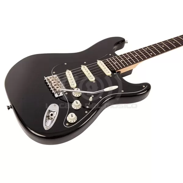 Vintage V60 Coaster Series Pack Guitarra Eléctrica Gloss Black