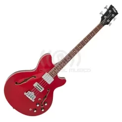 Vintage REVO Series ‘Supreme’ Semi-Acoustic Bajo Electrico – Cherry Red