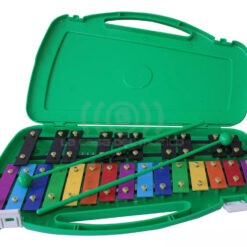 Allegro ALL25G Metalófono 25 Notas Colores Estuche Verde