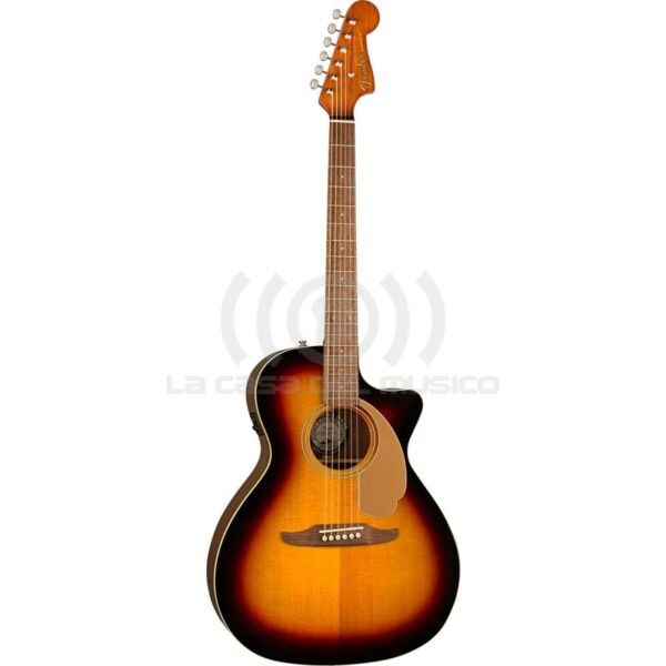 Fender Newporter Player Guitarra Electroacústica Cuerdas Metal