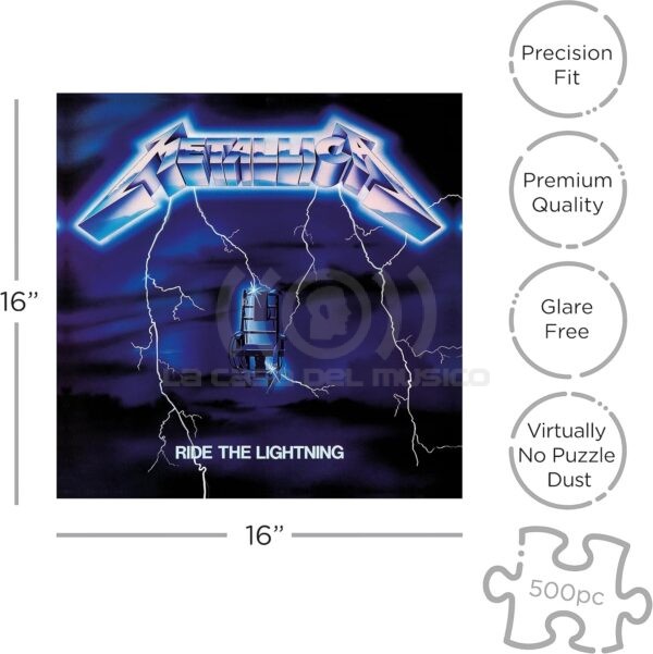 Puzzle Metallica Ride The Lightning 500 Piezas