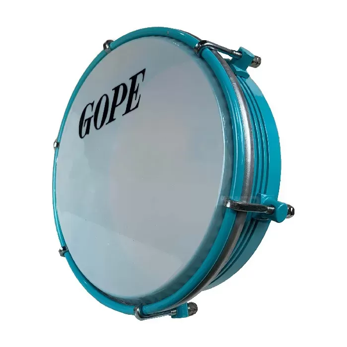 GOPE 598ALRV Tamborin 6 pulgadas 10 Afinadores Selfie Verde