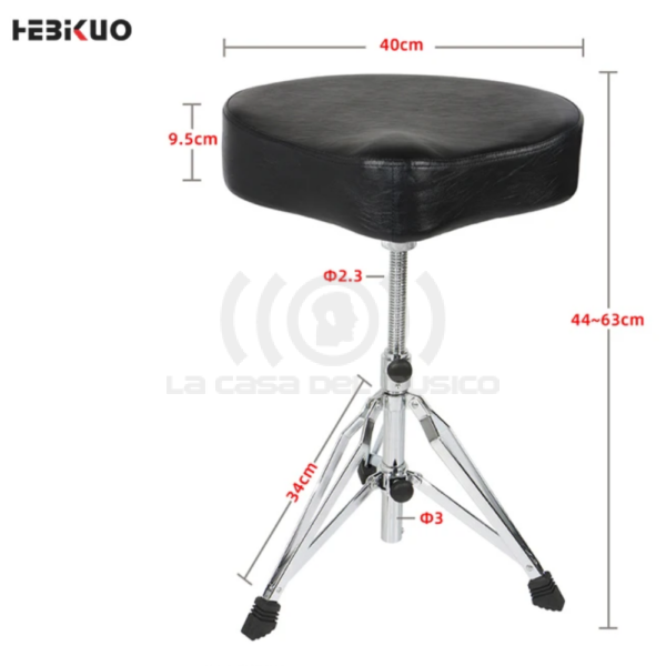 HEBIKUO DA-140 Sillín tipo trono para Batería