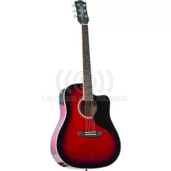 Eko Ranger 6 EQ Red Sunburst Guitarra Electroacústica