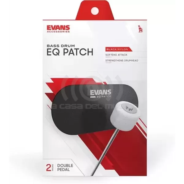Evans EQPB2 Parche Negro Refuerzo de Bombo