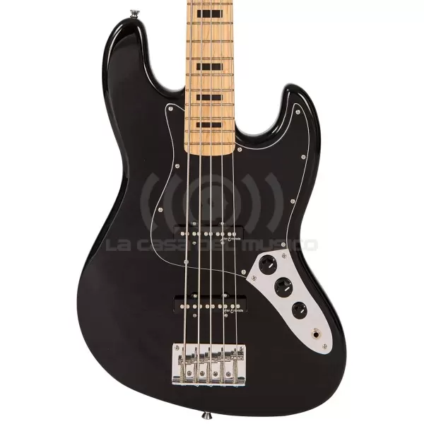 Bajo Eléctrico 5 Cuerdas V49 Coaster Gloss Black Vintage V495BLK