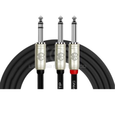 KIRLIN CABLE PLUG 6.3 TRS A 2 6.3 MONO 2 METROS