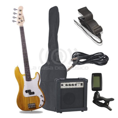 Pack de Bajo Eléctrico Natural – Scorpion PSB-200/N