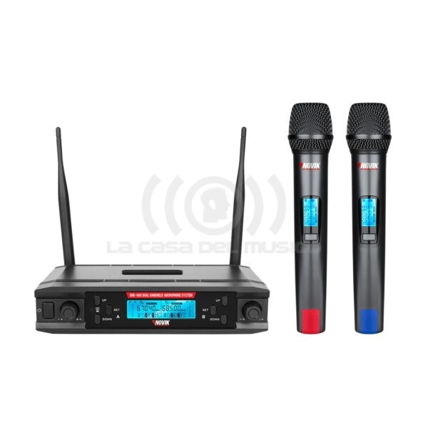 Micrófono Doble Inalámbrico Novik UNK-660