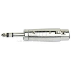 KIRLIN Adaptador XLR hembra a 6,3 macho stereo