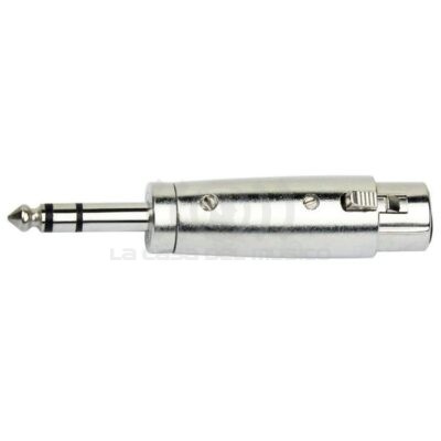 KIRLIN Adaptador XLR hembra a 6,3 macho stereo