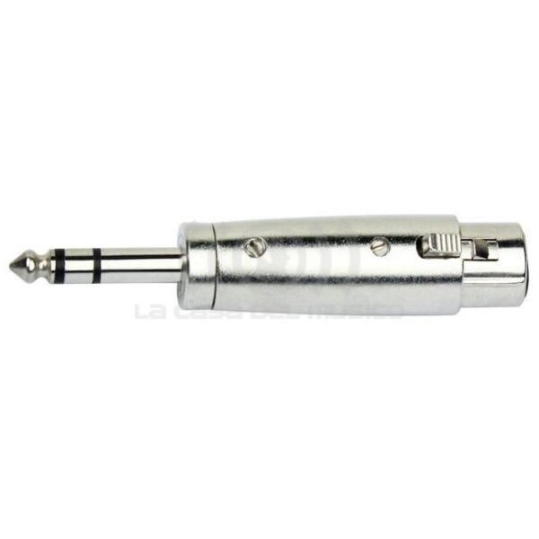 KIRLIN Adaptador XLR hembra a 6,3 macho stereo