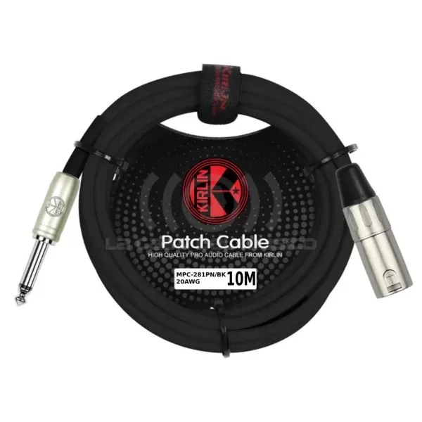 Kirlin MPC-281/PN XLR Macho a Plug 6,3 mono 10MTS