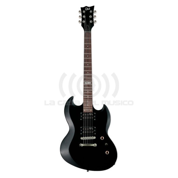 LTD Guitarra Eléctrica Viper-10 Black Con Funda