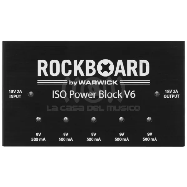 Fuente de poder Rockboard ISO Power Block V6 – 6 pedales