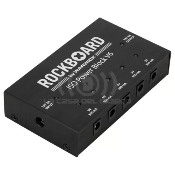 Fuente de poder Rockboard ISO Power Block V6 – 6 pedales