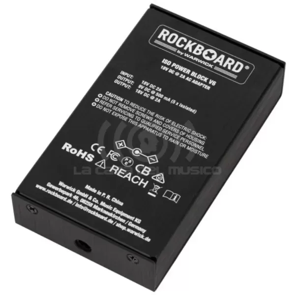 Fuente de poder Rockboard ISO Power Block V6 – 6 pedales