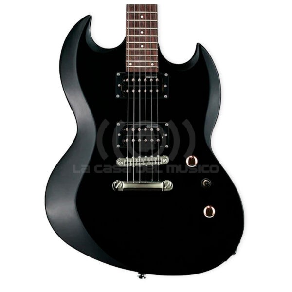 LTD Guitarra Eléctrica Viper-10 Black Con Funda