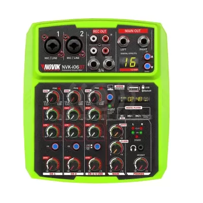 NOVIK NVK i06BT GREEN Mixer 2 canales
