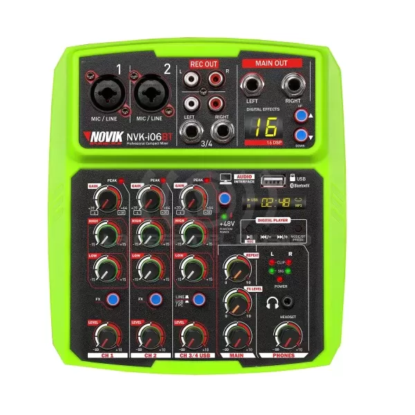 NOVIK NVK i06BT GREEN Mixer 2 canales