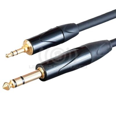 Santo Angelo AC8 1.8mt Cable Audio 1Mini Plug ⅛» TRS a 1Plug ¼» TRS OFHC