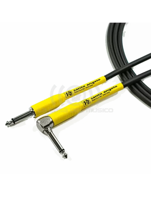 Santo Angelo SAMURAI 4.57mt Cable Instrumentos Plug ¼» Recto a Plug ¼» L 90° OFHC