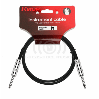Kirlin Cable de Instrumento 1 Mt. Conectores Metalicos IPCV-241-1