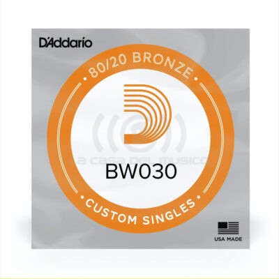 Daddario Cuerda suelta calibre .030 80/20 Bronze BW030