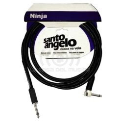 Santo Angelo NINJA Cable Instrumentos Plug ¼» Recto A Plug ¼» L 90° OFHC | 6.10 Mt