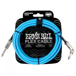 Cable de instrumento Ernie Ball Flex P06464 de 3 metros azul