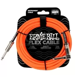 Cable de instrumento Ernie Ball Flex P06467 de 6 metros naranjo