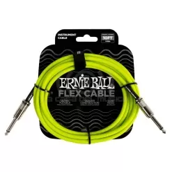 Cable de instrumento Ernie Ball Flex P06414 color verde 3 Metros