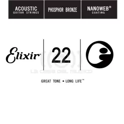 Elixir 14122 Cuerda Guitarra Acústica .22 Phosphor Bronze