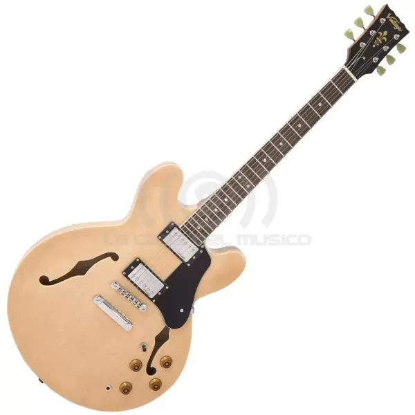 Guitarra Eléctrica Semihollow Natural Maple Vintage VSA500MP