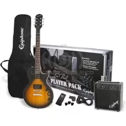 EPIPHONE PPEG-EGL1VSCH1 Les Paul Player Pack de Guitarra Eléctrica Vintage Sunburst